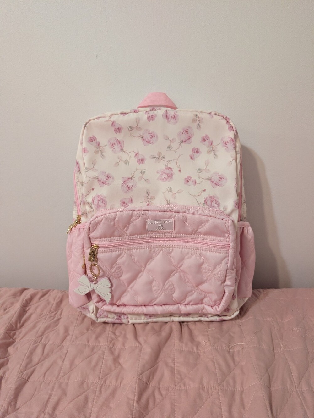 LoveShackFancy Backpack Yoobi Target Exclusive Floral Pink